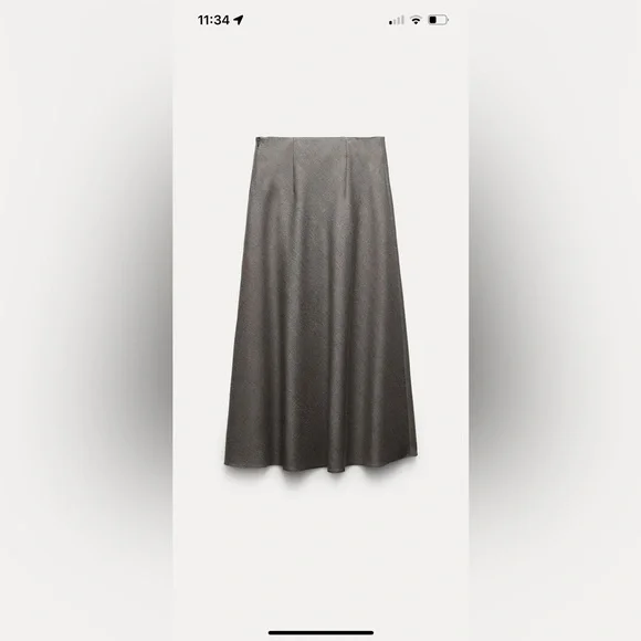 Zara wool bias skirt ZW collection - Picture 7 of 13